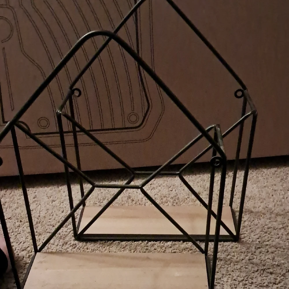 Geometric Metal Wall Shelf Set Of Two